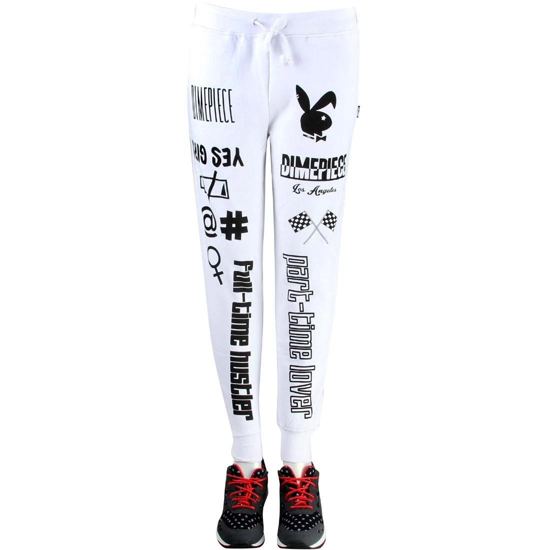 Dimepiece Women Verbage Sweatpants (white) 1 Dimepiece Women Verbage Sweatpants (white)