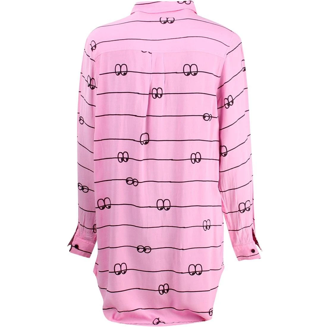 Lazy Oaf Women Eyeline Long Sleeve Shirt (pink) 2 Lazy Oaf Women Eyeline Long Sleeve Shirt (pink) - Image 2