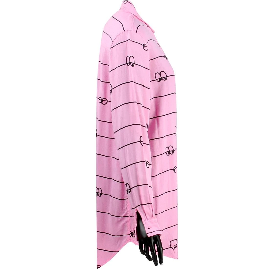 Lazy Oaf Women Eyeline Long Sleeve Shirt (pink) 3 Lazy Oaf Women Eyeline Long Sleeve Shirt (pink) - Image 3