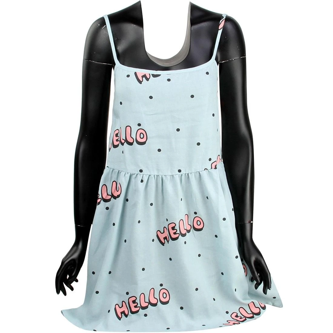Lazy Oaf Women Hello Hello Dress (blue) 1 Lazy Oaf Women Hello Hello Dress (blue)