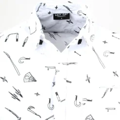 Lazy Oaf Men Ninja Weapons Long Sleeve Shirt (white) -Marvia Wear Sales Store 05 20 15lazyoaf 021