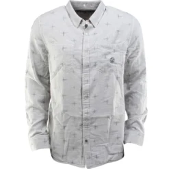 Vans Radcliff Woven Long Sleeve Shirt (gray / Graphite Nep / Ikat)