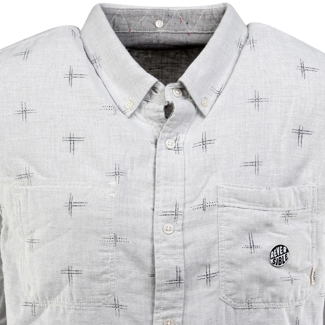 Vans Radcliff Woven Long Sleeve Shirt (gray / Graphite Nep / Ikat) 4 Vans Radcliff Woven Long Sleeve Shirt (gray / Graphite Nep / Ikat) - Image 4