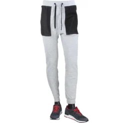 Zanerobe Men Montage Dropshot Zip Jogger Pants (gray / Grey Marle)