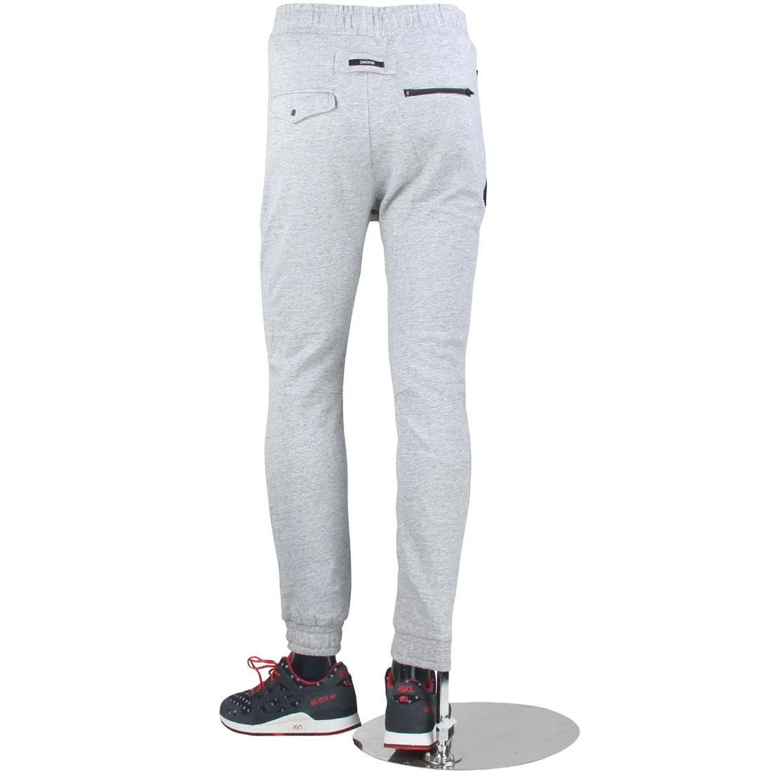 Zanerobe Men Montage Dropshot Zip Jogger Pants (gray / Grey Marle) 2 Zanerobe Men Montage Dropshot Zip Jogger Pants (gray / Grey Marle) - Image 2