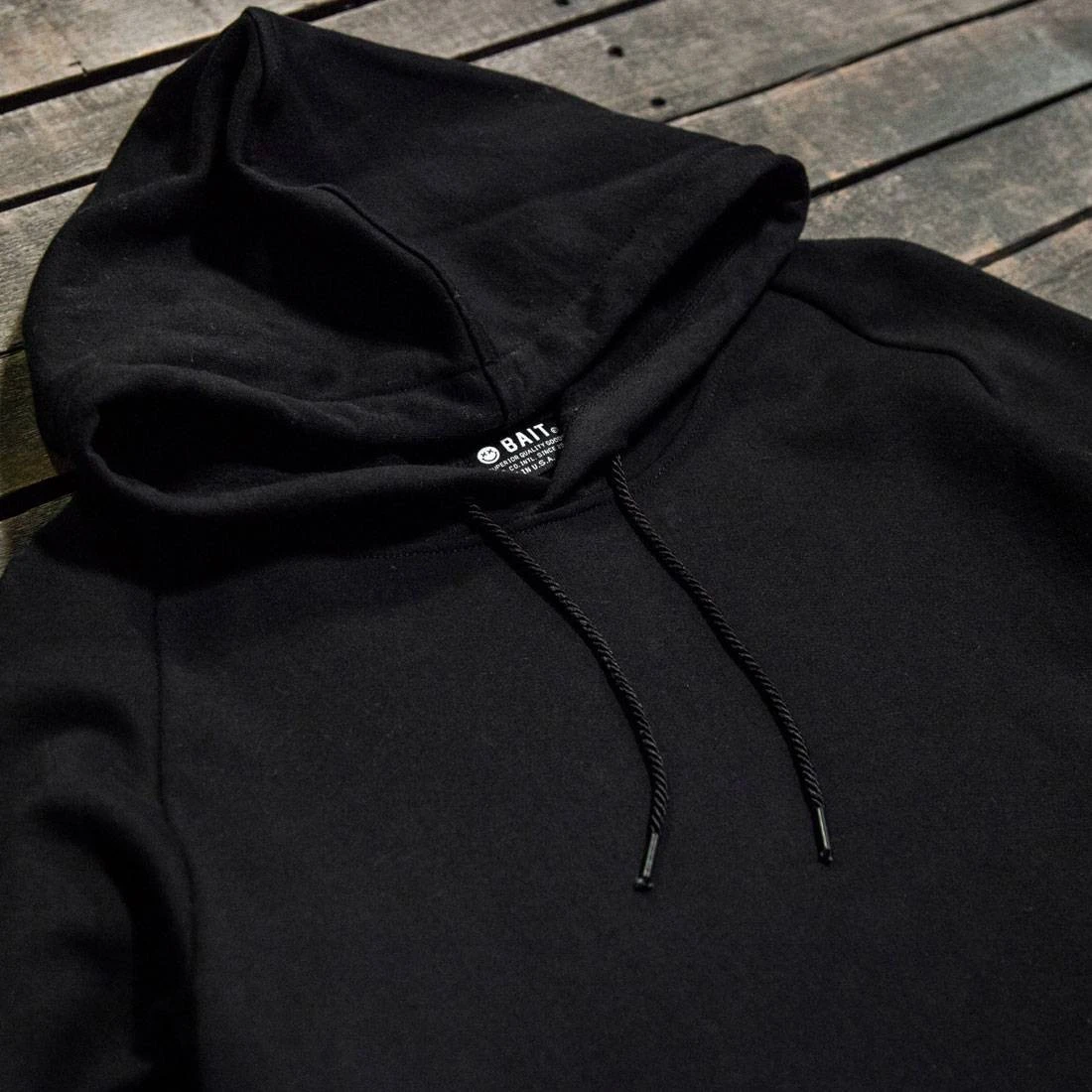 BAIT Men Premium Hoody - Made In Los Angeles (black) 3 BAIT Men Premium Hoody - Made In Los Angeles (black) - Image 3