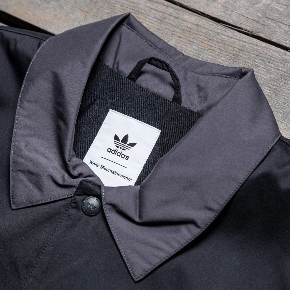 Adidas Men White Mountaineering Long Bench Jacket (black) 3 Adidas Men White Mountaineering Long Bench Jacket (black) - Image 3