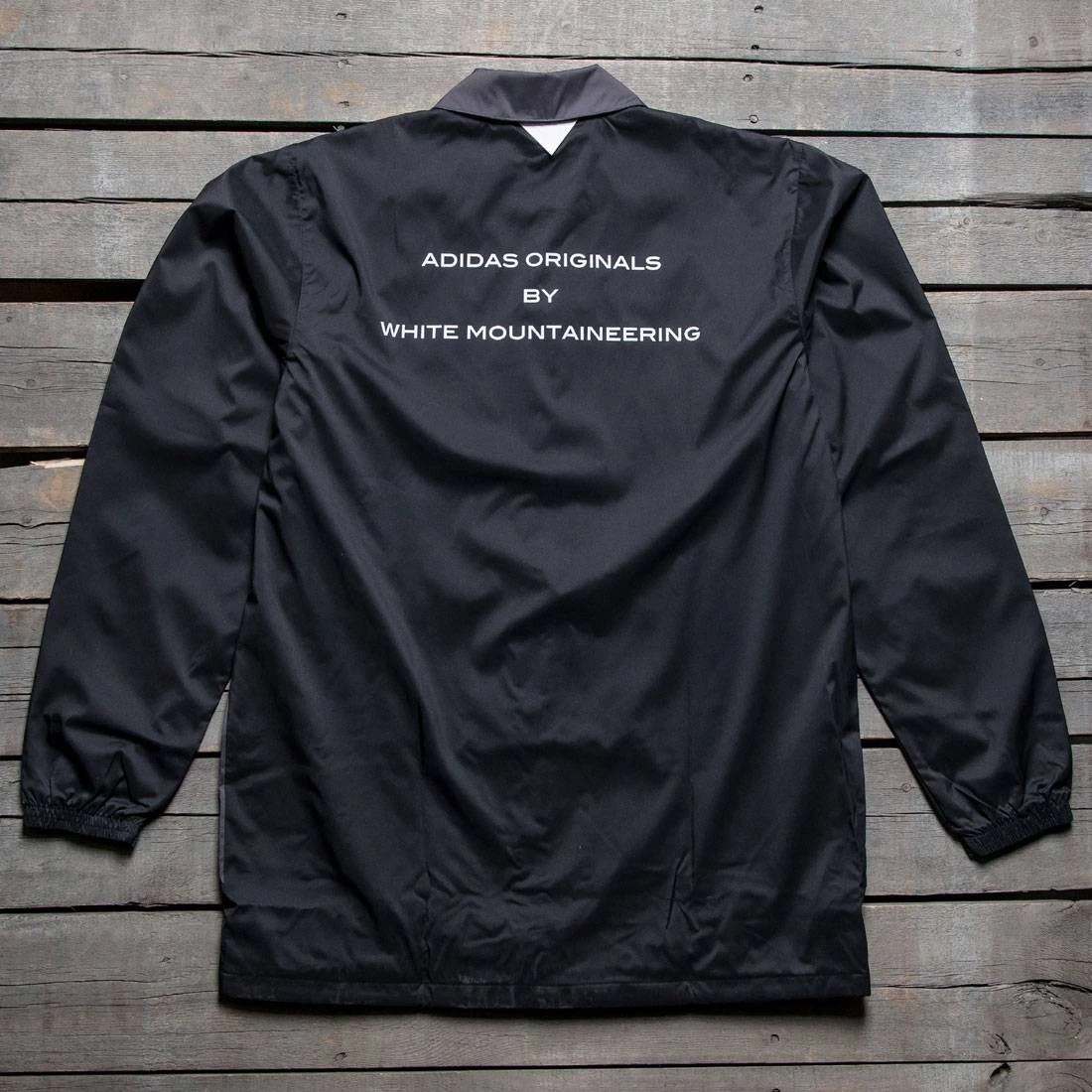 Adidas Men White Mountaineering Long Bench Jacket (black) 2 Adidas Men White Mountaineering Long Bench Jacket (black) - Image 2