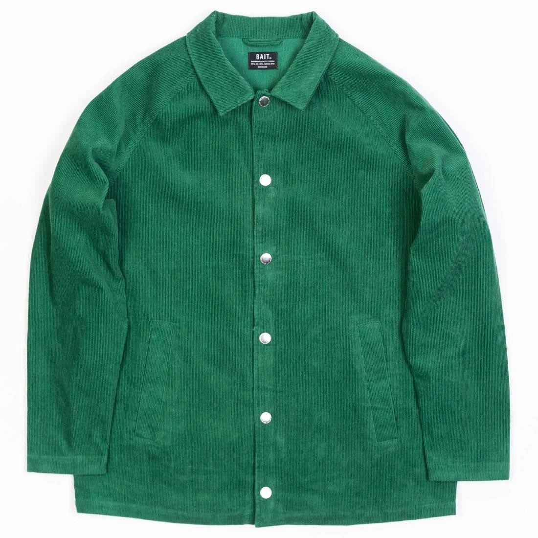 BAIT Unisex Corduroy Coaches Jacket (green / Kelly) 1 BAIT Unisex Corduroy Coaches Jacket (green / Kelly)