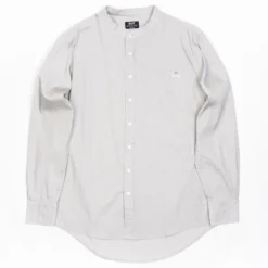 BAIT Men Mandarin Collar Button Up Shirt (khaki)