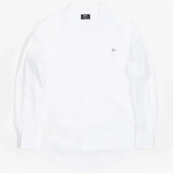 BAIT Men Mandarin Collar Button Up Shirt (white)