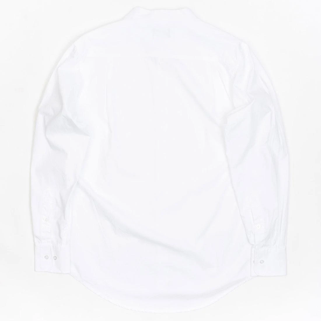 BAIT Men Mandarin Collar Button Up Shirt (white) 2 BAIT Men Mandarin Collar Button Up Shirt (white) - Image 2