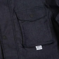 BAIT Men Denim Plaid Jacket (navy / Blue) -Marvia Wear Sales Store 20180123 v07a7510