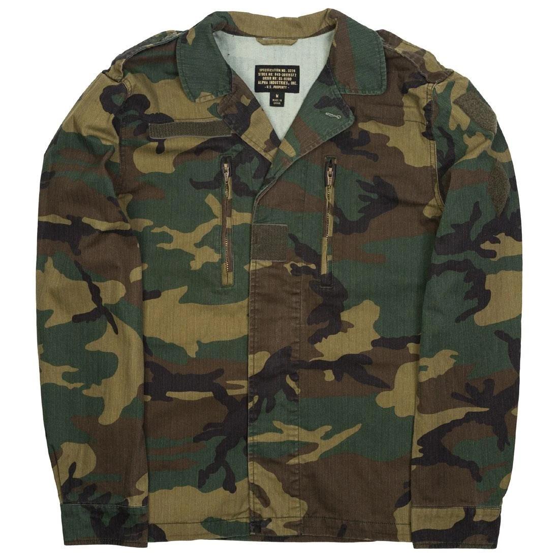 Alpha Industries Men F2 French Field Coat (camo / Woodland Camo) 1 Alpha Industries Men F2 French Field Coat (camo / Woodland Camo)