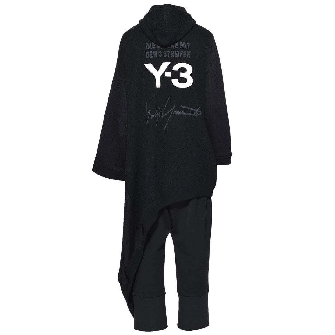 Adidas Y-3 Women Knitted Hooded Dress (black) 2 Adidas Y-3 Women Knitted Hooded Dress (black) - Image 2