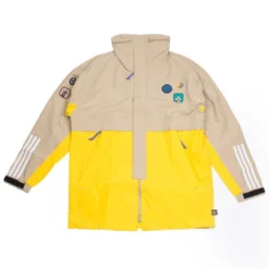 Adidas X Pharrell Williams Men Hu Hiking 3-Layer Jacket (beige / Hemp / Eqt Yellow)