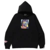 A Bathing Ape Men Bape Girl Pullover Hoodie (black)