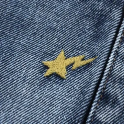 A Bathing Ape Men 1999 Type-02 1st Camo Patch Damaged Denim Pants (blue / Indigo) -Marvia Wear Sales Store ap1i30150005ing 4