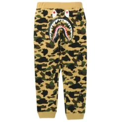 A Bathing Ape Men 1st Camo Shark Slim Sweat Pants (yellow)