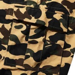 A Bathing Ape Men 1st Camo Cargo Pants (yellow) -Marvia Wear Sales Store ap1i30152019yel 4