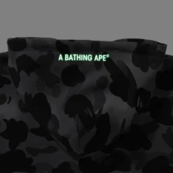A Bathing Ape Men Grid Camo Pullover Hoodie (black) -Marvia Wear Sales Store ap1i80114005blk 4