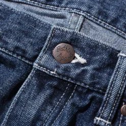 A Bathing Ape Men Ape Head Relaxed Fit Denim Pants (blue / Light Indigo) -Marvia Wear Sales Store ap1i80150001lig 4