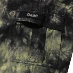 A Bathing Ape Men Tie Dye Relaxed Fit 6 Pocket Pants (black) -Marvia Wear Sales Store ap1i80152012blk 3