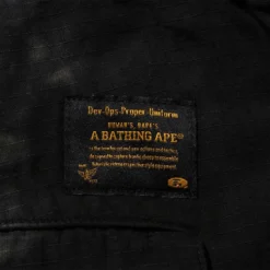 A Bathing Ape Men Tie Dye Relaxed Fit 6 Pocket Pants (black) -Marvia Wear Sales Store ap1i80152012blk 4