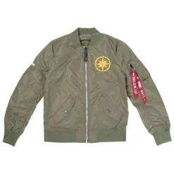 BAIT X Captain Marvel X Alpha Industries Women L2B Scout Jacket (green)