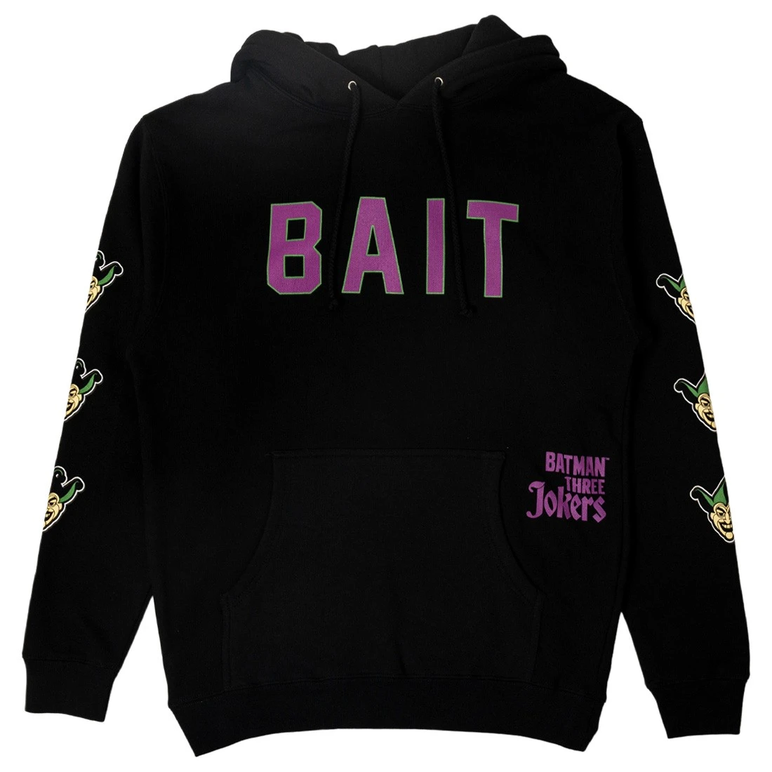 BAIT X Batman Three Jokers Men BAIT Logo Hoody (black) 1 BAIT X Batman Three Jokers Men BAIT Logo Hoody (black)