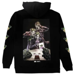 BAIT X Batman Three Jokers Men BAIT Logo Hoody (black) 5 BAIT X Batman Three Jokers Men BAIT Logo Hoody (black) -Marvia Wear Sales Store ba3jokb8loghdbk 3 1