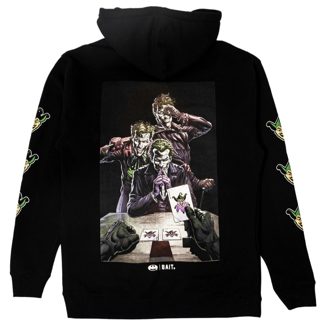BAIT X Batman Three Jokers Men BAIT Logo Hoody (black) 3 BAIT X Batman Three Jokers Men BAIT Logo Hoody (black) - Image 3
