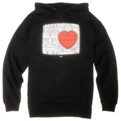 BAIT X Astro Boy Men Heart Hoody (black) -Marvia Wear Sales Store baabhearthdyblk 1