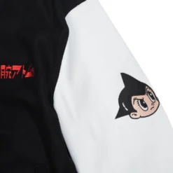 BAIT X Astro Boy Men Step Varsity Jacket (black / White) -Marvia Wear Sales Store baabvarsbk 2