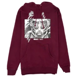 BAIT X Attack On Titan Men Colossal Titan Hoody (burgundy)