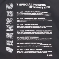 BAIT X Astro Boy Men 7 Special Powers Coaches Jacket (black) -Marvia Wear Sales Store baastro7cchblk 4
