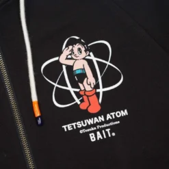 BAIT X Astro Boy Men Tetsuwan Atom Zip Hoody (black) -Marvia Wear Sales Store baastrotethdybk 2