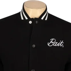 BAIT Basics Baseball Jacket (black) -Marvia Wear Sales Store babajacketblk thum5 43102
