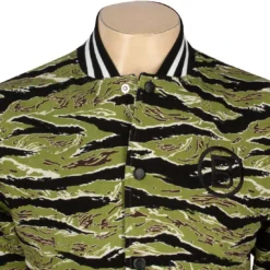 BAIT Basics Baseball Jacket (camo / Tiger Camo / Black) -Marvia Wear Sales Store babajackettcblk thum5 43394