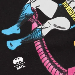 BAIT X Batman Men Giant Robots Hoody (black) -Marvia Wear Sales Store babatgianthdblk 4