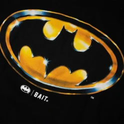 BAIT X Batman Men Batman Gold Logo Hoody (black) -Marvia Wear Sales Store babatgoldlohdbk 4