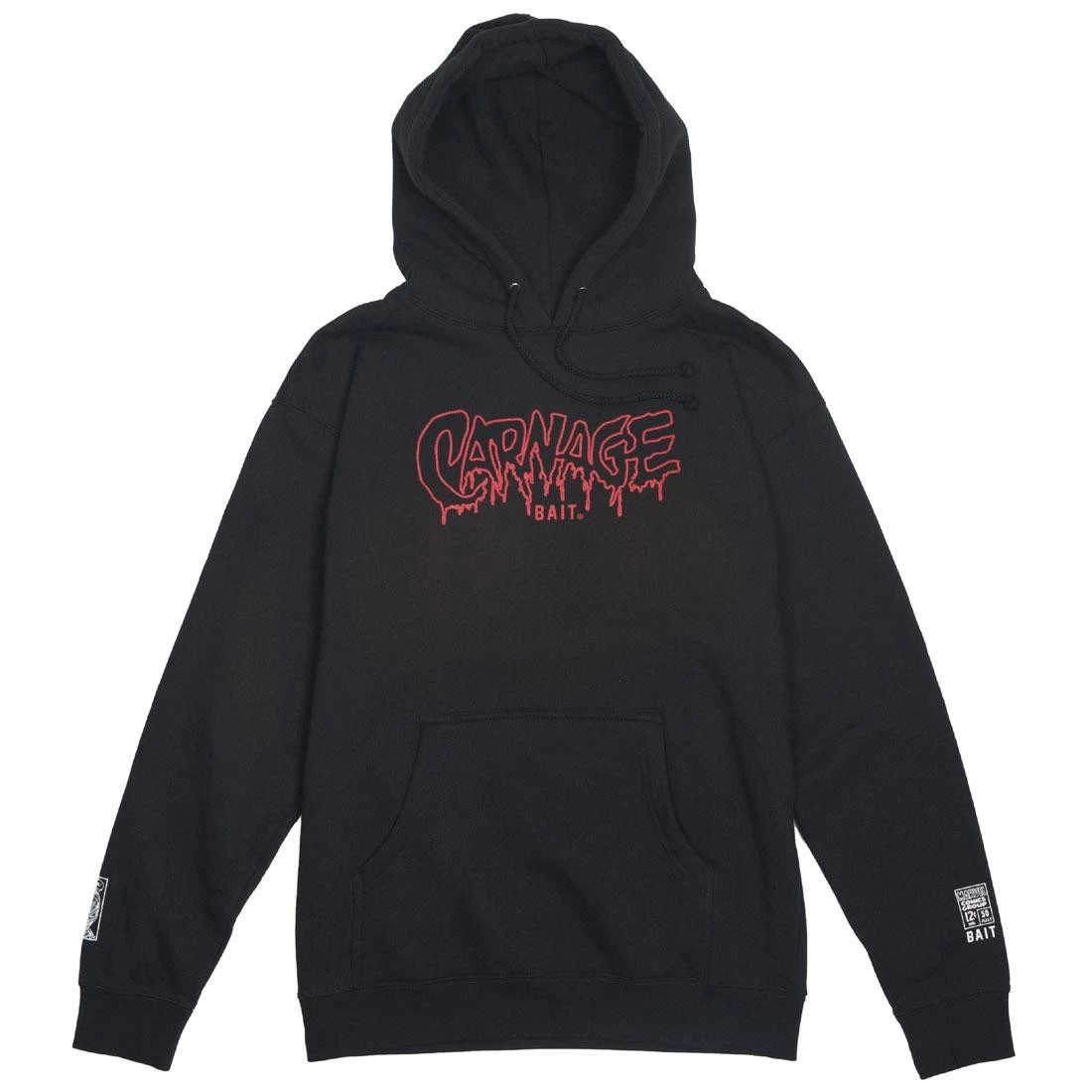 BAIT X Marvel Men Carnage Logo Hoody (black) 1 BAIT X Marvel Men Carnage Logo Hoody (black)
