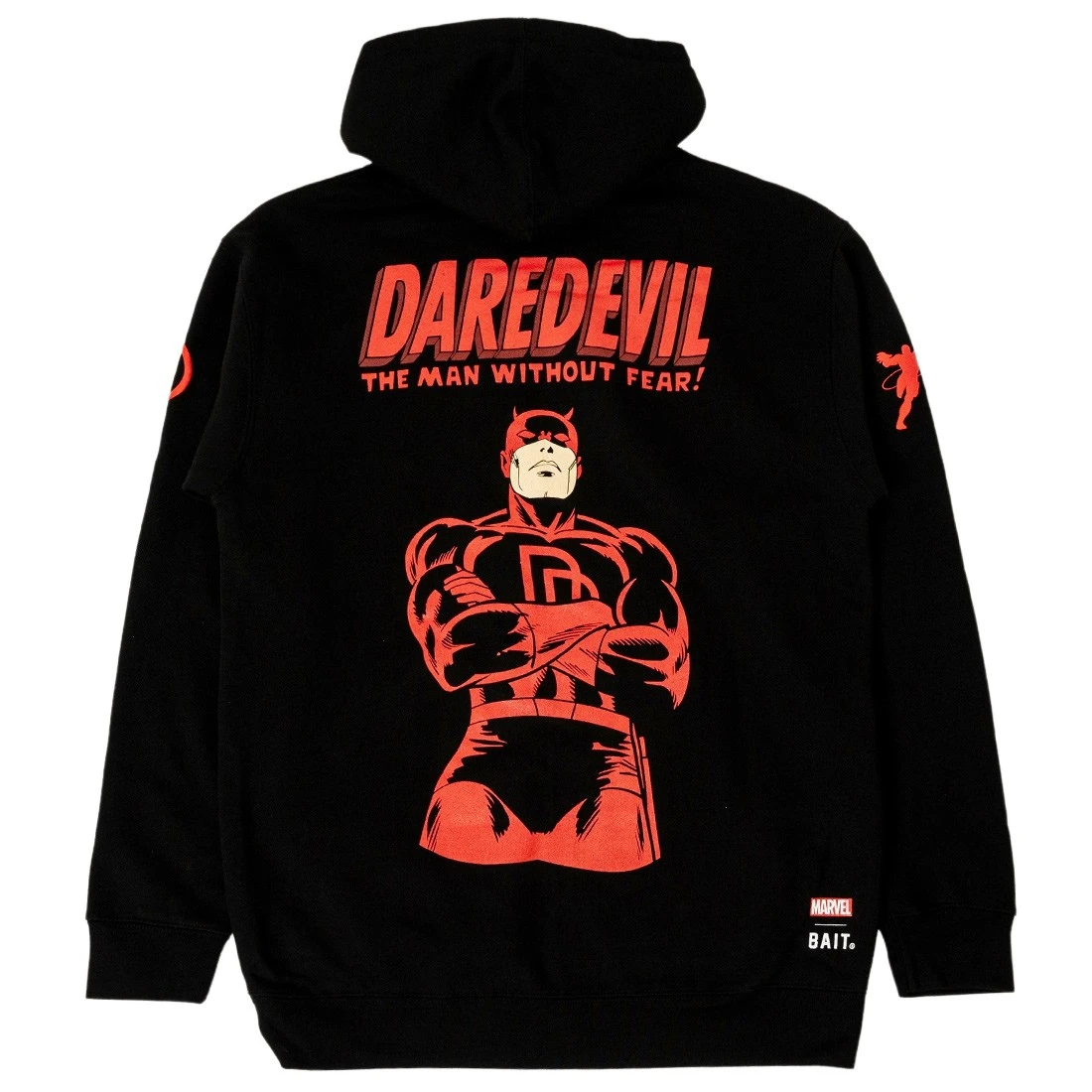 BAIT X Daredevil Men BAIT Logo Hoody (black) 2 BAIT X Daredevil Men BAIT Logo Hoody (black) - Image 2
