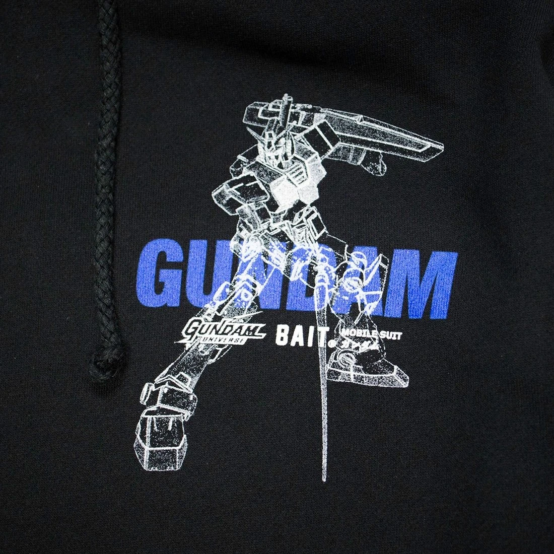 BAIT X Gundam Universe Men RX-78-2 Gundam Hoody (black) 2 BAIT X Gundam Universe Men RX-78-2 Gundam Hoody (black) - Image 2