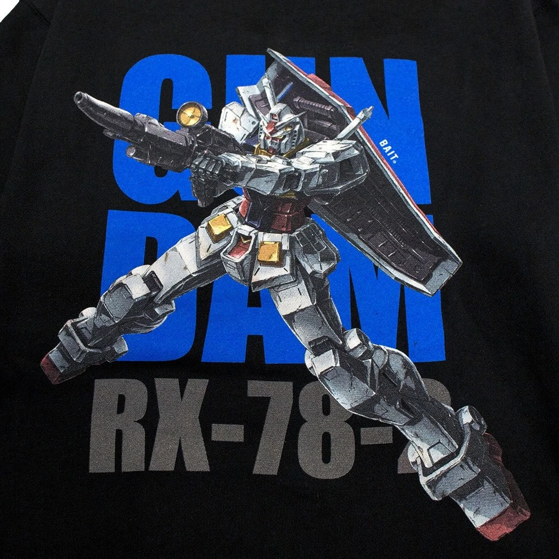 BAIT X Gundam Universe Men RX-78-2 Gundam Hoody (black) 4 BAIT X Gundam Universe Men RX-78-2 Gundam Hoody (black) - Image 4