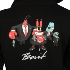 BAIT X SpongeBob Mr Krabs Pullover Hoody (black) -Marvia Wear Sales Store bahdmrkrbsv2blk thum5 44154