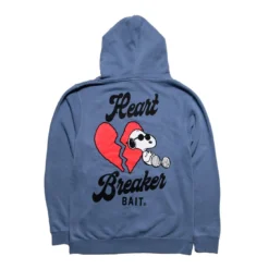BAIT X Snoopy Men Heart Breaker Hoody (blue / Slate) -Marvia Wear Sales Store bahrtbrkhdyblu 4