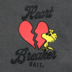 BAIT X Snoopy Men Heart Breaker Hoody (black / Pigment) 7 BAIT X Snoopy Men Heart Breaker Hoody (black / Pigment) -Marvia Wear Sales Store bahrtbrkhdypgbk 3