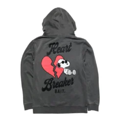 BAIT X Snoopy Men Heart Breaker Hoody (black / Pigment) 8 BAIT X Snoopy Men Heart Breaker Hoody (black / Pigment) -Marvia Wear Sales Store bahrtbrkhdypgbk 4
