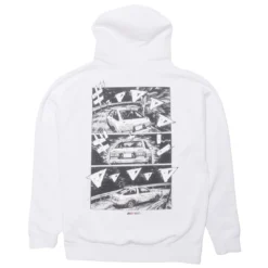 BAIT X Initial D Men How To Drift Hoody (white) -Marvia Wear Sales Store baini2h2drifthd 3